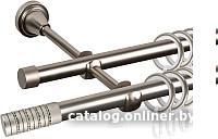 Карниз для штор АС ФОРОС Grace D16Г/16Г составной + наконечники Крис (3м, сатин)