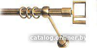 Карниз для штор Lm Decor Квадро 179 1р гладкий (антик, 1.8м)