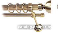 Карниз для штор Lm Decor Шар большой 059 2р гладкий 25/16мм (антик, 1.6м)