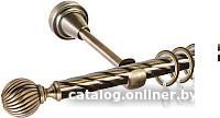 Карниз для штор АС ФОРОС Grace D16K составной + наконечники Орион (3м, антик)