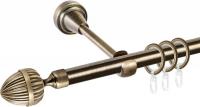 Карниз для штор АС ФОРОС Grace D16Г составной + наконечники Милано (3м, антик)