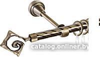Карниз для штор АС ФОРОС Grace D16K составной + наконечники Лабиринт (3м, антик)