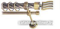 Карниз для штор Lm Decor Стайл 165 2р витой 25/16мм (антик, 1.6м)