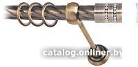 Карниз для штор Lm Decor Барамелла 117 1р витой 25мм (антик, 3.2м)
