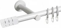 Карниз для штор АС ФОРОС Dance D19Г + наконечники Нордик (3м, белый)