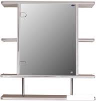 Гамма Шкаф с зеркалом 15/1 (белый, левый)