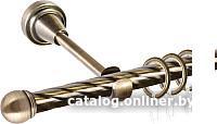 Карниз для штор АС ФОРОС Grace D16K составной + наконечники Сфера (3м, антик)