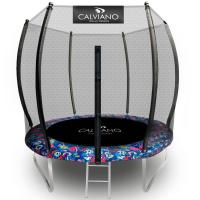 Батут Calviano Outside Master Smile 252 см - 8ft (внешняя сетка, с лестницей)