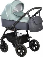 Универсальная коляска Indigo Charlotte Sity Classic (2 в 1, Cs 02, темно-серый/шалфей)