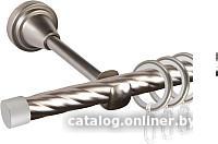 Карниз для штор АС ФОРОС Grace D16К + заглушка Плоская (1.8м, сатин)