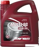 Моторное масло Favorit Multi SG 20W-50 5л