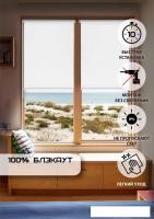 Рулонные шторы Эскар Kauffort Blackout 160x175 847101601751 (белый)