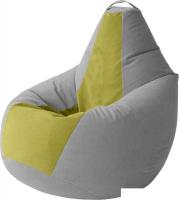 Кресло-мешок Kreslomeshki Груша Kombo XXXL GKV-145x100-SO (сталь/оливка)