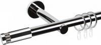 Карниз для штор АС ФОРОС Dance D19Г + наконечники Диос (2м, хром)