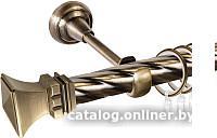 Карниз для штор АС ФОРОС Grace D25К составной + наконечники Эмпория (2.8м, антик)