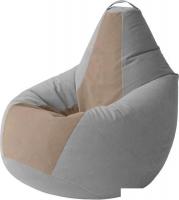 Кресло-мешок Kreslomeshki Груша Kombo XXXL GKV-145x100-SH (сталь/шоколад)