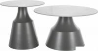 Журнальный столик Signal Itaka (2 шт, белый/серый)