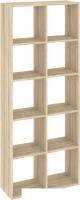 Стеллаж Кортекс-мебель Дельта-10 км.02539 71x175 (дуб сонома)