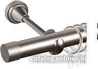 Карниз для штор АС ФОРОС Grace D25Г + заглушка Плоская (1.8м, сатин)