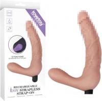 Безремневой страпон Lovetoy Rechargeable Ijoy Strapless Strap on 21 см LV430200