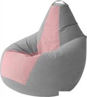 Кресло-мешок Kreslomeshki Груша Kombo XXXL GKV-145x100-SP (сталь/пудра)