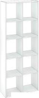 Стеллаж Кортекс-мебель Дельта-10 км.02539 71x175 (белый)
