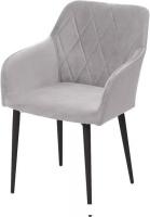 Стул M-City Nevis поворотный 631M05503 (Tender Way80 серый шенилл/Odin18 темно-серый/черный)