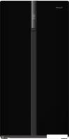 Холодильник side by side Weissgauff WSBS 500 Inverter NoFrost Black Glass