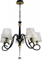 Подвесная люстра Aitin Pro НСБ 01-5х40-105 NH5312/5 (черный/дерево)