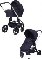 Универсальная коляска Rant MOWbaby Zoom PU (2 в 1, silver black)