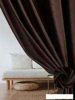 Комплект штор Soft Lines Бархат 9102G-E11 2x2.4 м (шоколад, 2 шт)