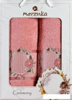 Набор полотенец Merzuka Ceremony 50x90/70x140 11776 (брусничный)
