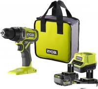 Дрель-шуруповерт Ryobi RDD18-2C52S 5133005522 (с 2-мя АКБ 2 Ач+5 Ач, сумка)