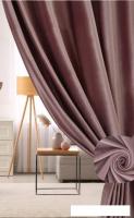 Комплект штор Soft Lines Бархат 9102G-A25 2x2.4 м (пыльная роза, 2 шт)