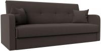 Диван Лига диванов Надежда 121128 (рогожка Амур, коричневый)
