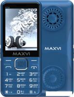 Кнопочный телефон Maxvi P110 (синий)