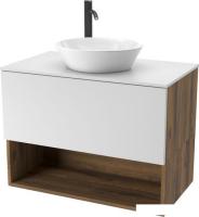 ЗОВ Тумба под умывальник Кито-2 70 2K70LA0MWMC-KP13W (аттик/белый матовый)