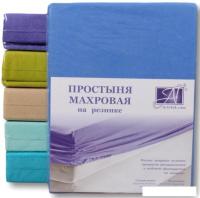 Постельное белье Альвитек Махровая на резинке 140x200x20 ПМР-ЛАЗУ-140 (лазурь)