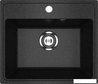 Кухонная мойка Practik PR-M 490-004 (черный оникс)