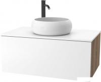 ЗОВ Тумба под умывальник Кито 80 K80LA0MWMC-KP13W (аттик/белый матовый)