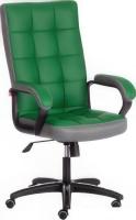 Кресло TetChair Trendy (кожзам/ткань, зеленый/серый)