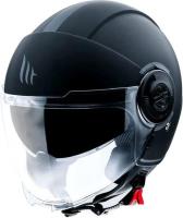 Мотошлем MT Helmets Viale SV Solid A1 (S, матовый черный)