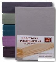 Постельное белье Альвитек Трикотажная на резинке 160x200x20 ПТР-СЕР-160 (серый)