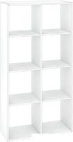 Стеллаж Кортекс-мебель Дельта-8 71x140 (белый)