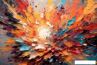 Картина Stamprint Брызги красок AR079 (80x120)
