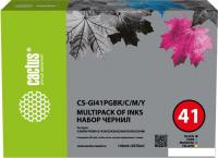 Чернила CACTUS CS-GI41PGBK-C-M-Y