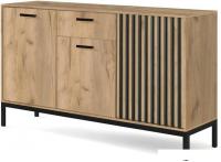 Комод Halmar Lamino KM-1 (дуб крафт/черный)