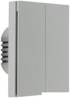 Выключатель Aqara Smart Wall Switch H1 двухклавишный c нейтралью (серый)