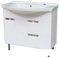 СанитаМебель Тумба Эмили 601.900 с умывальником Эльбрус 90