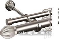 Карниз для штор АС ФОРОС Grace D25Г/16Г + наконечники Тапас (1.8м, сатин)